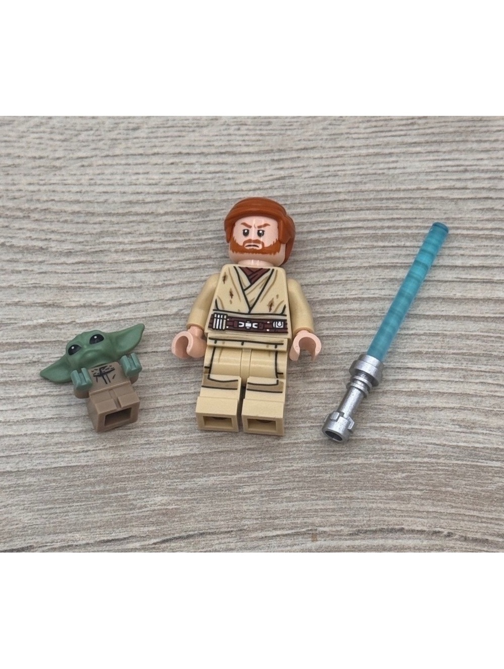 LEGO Star Wars Obi-Wan Kenobi SW1082 Grogu SW1113 Lightsaber Minifigure Lot